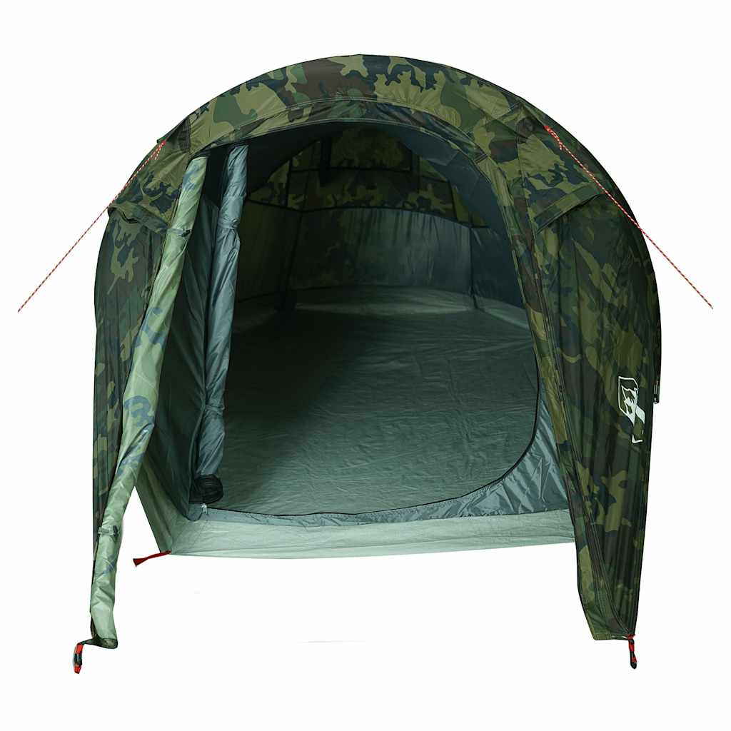 vidaXL Camping Tent Tunnel 3-Person Camouflage Waterproof 6