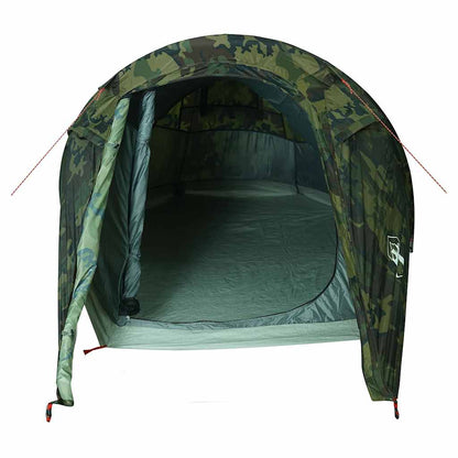vidaXL Camping Tent Tunnel 2-Person Camouflage Waterproof 6