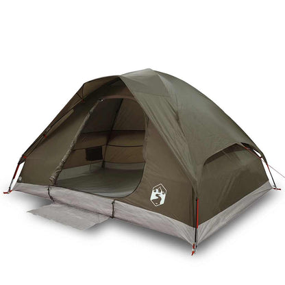 vidaXL Camping Tent Dome 2-Person Brown Waterproof 2