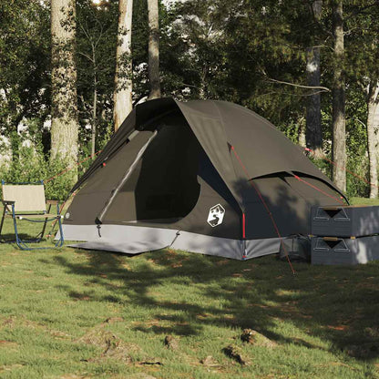 vidaXL Camping Tent Dome 2-Person Brown Waterproof 3