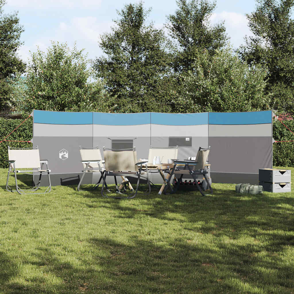 vidaXL Camping Windbreak Blue 510x153 cm Waterproof 3