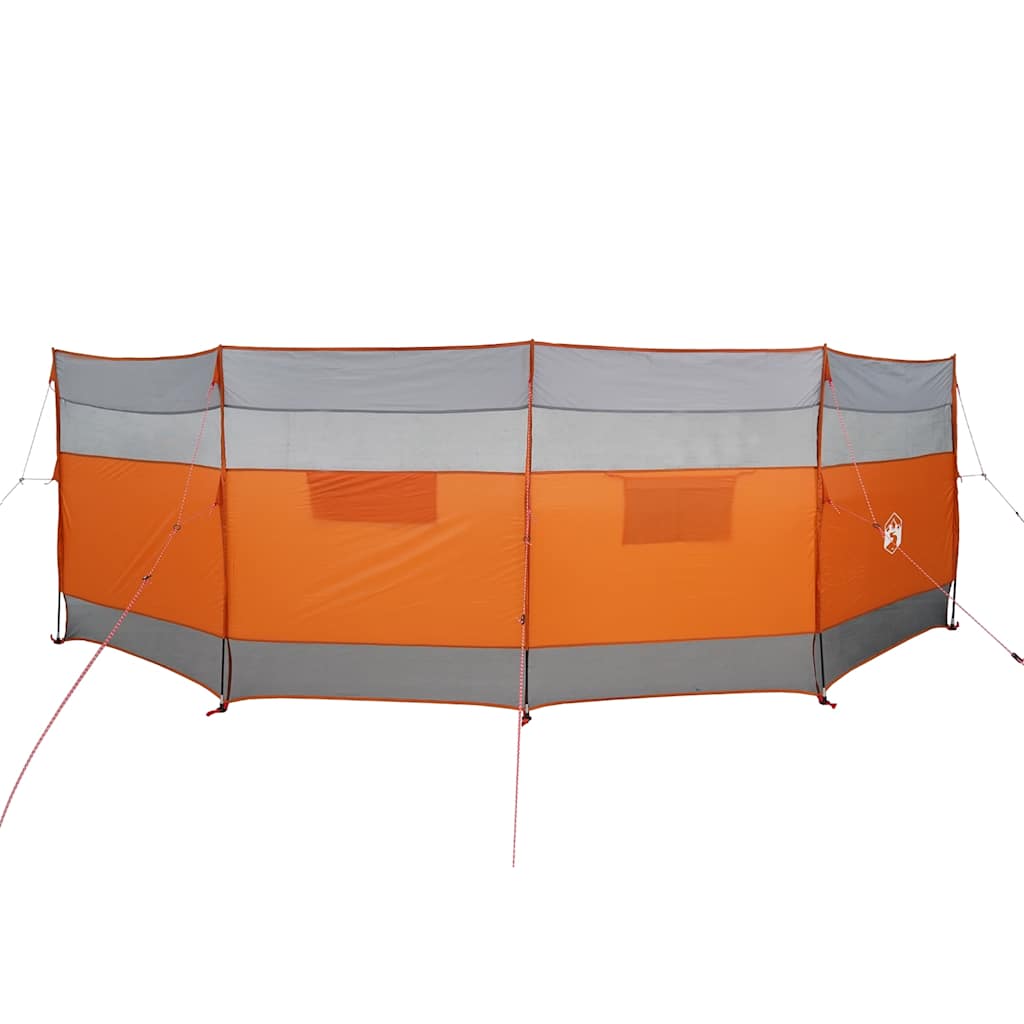 vidaXL Camping Windbreak Grey and Orange 510x153 cm Waterproof 2