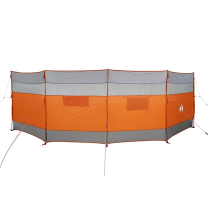 vidaXL Camping Windbreak Grey and Orange 510x153 cm Waterproof 2