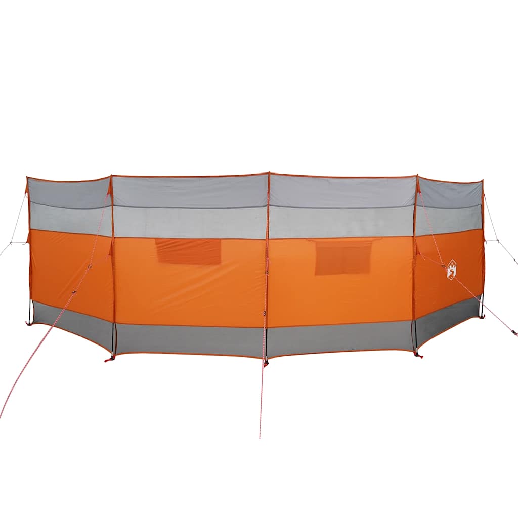 vidaXL Camping Windbreak Grey and Orange 510x153 cm Waterproof 4