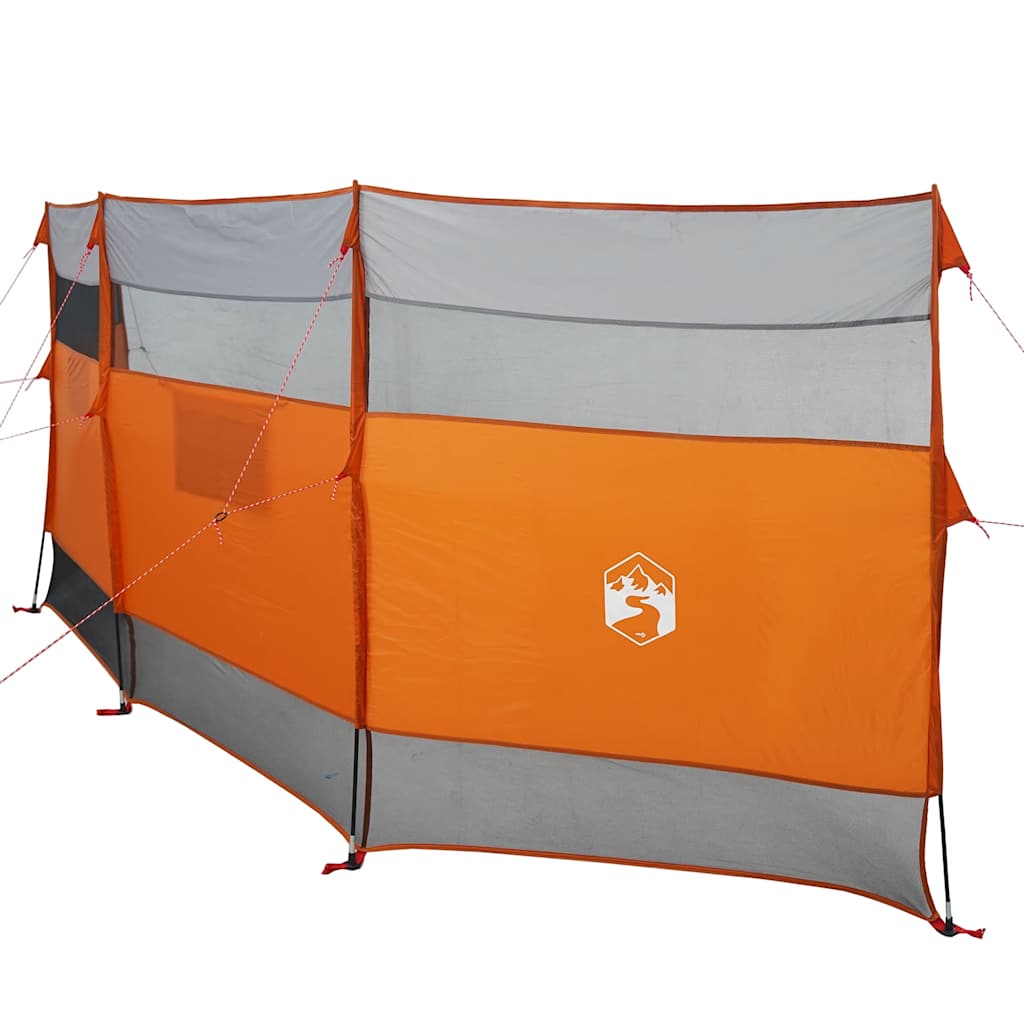 vidaXL Camping Windbreak Grey and Orange 510x153 cm Waterproof 5