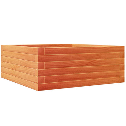 vidaXL Garden Planter Wax Brown 60x60x23 cm Solid Wood Pine 2