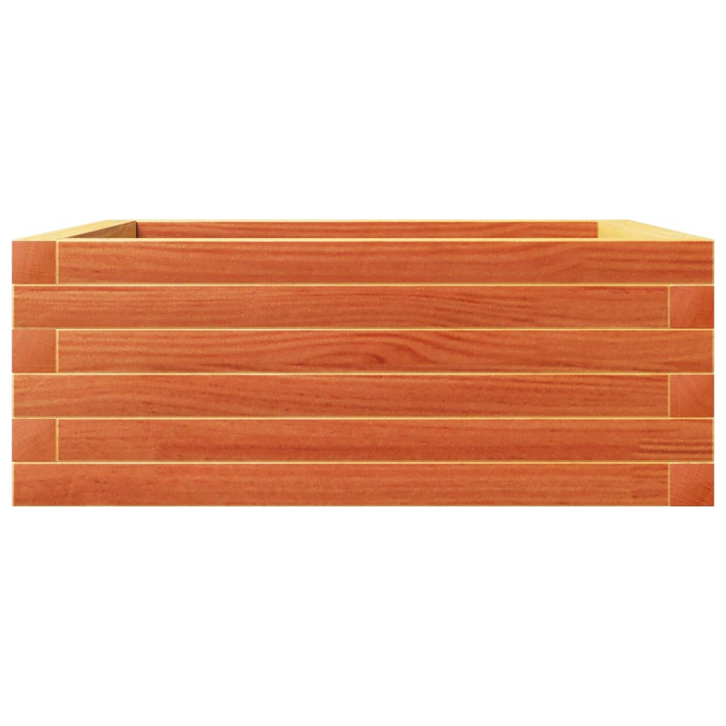 vidaXL Garden Planter Wax Brown 60x60x23 cm Solid Wood Pine 5