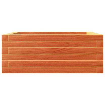 vidaXL Garden Planter Wax Brown 60x60x23 cm Solid Wood Pine 5