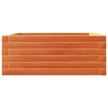 vidaXL Garden Planter Wax Brown 60x60x23 cm Solid Wood Pine 6