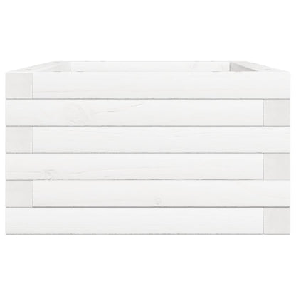 vidaXL Garden Planter White 70x40x23 cm Solid Wood Pine 6