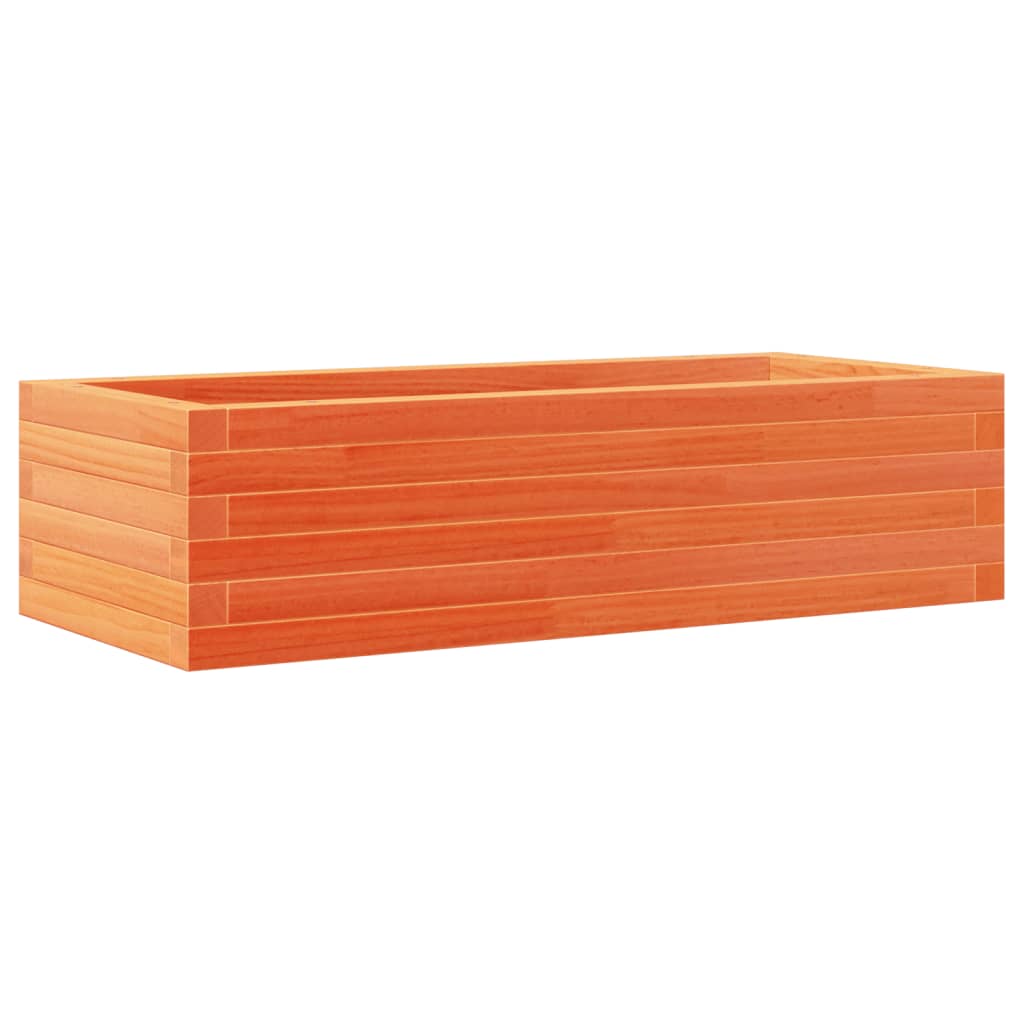 vidaXL Garden Planter Wax Brown 90x40x23 cm Solid Wood Pine 2