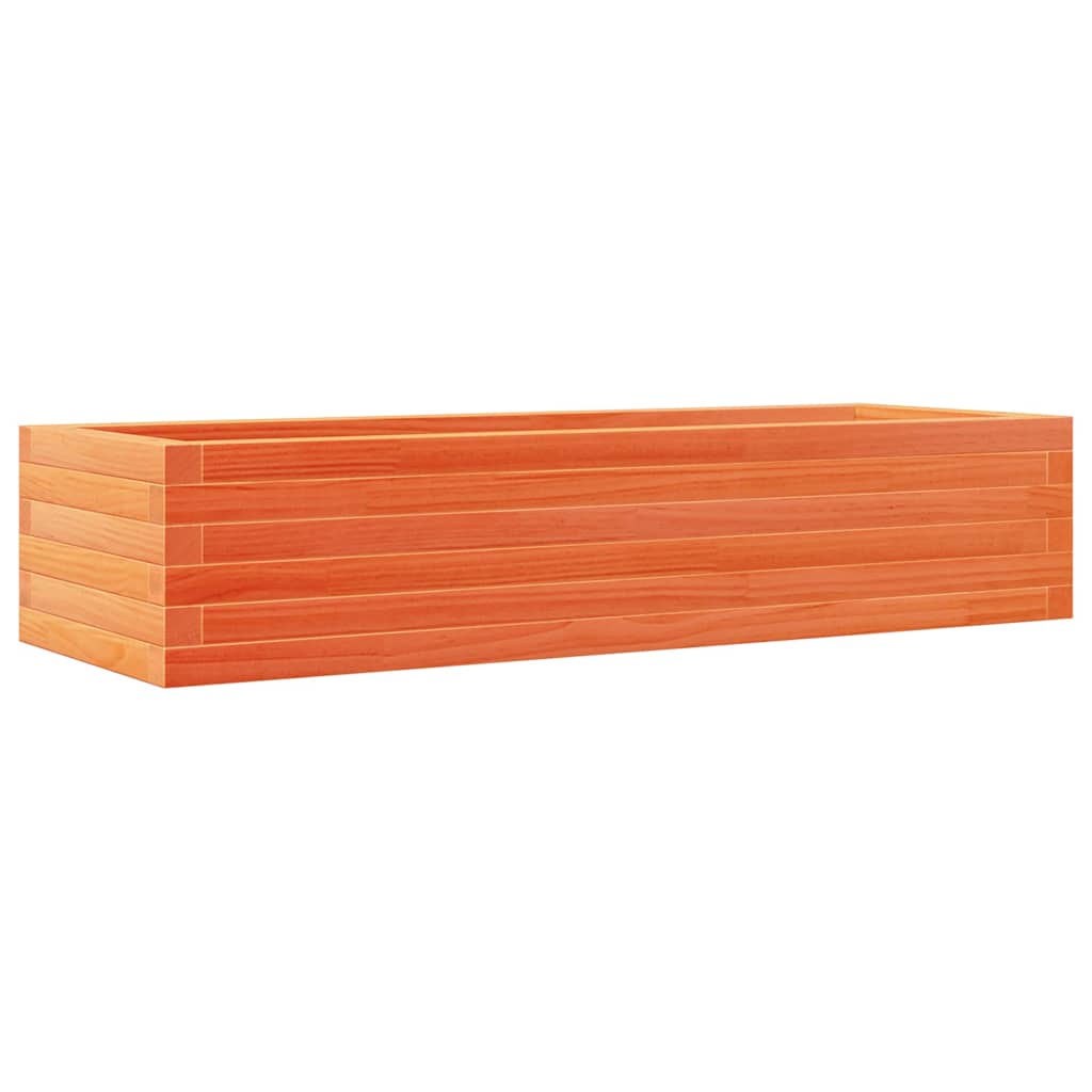 vidaXL Garden Planter Wax Brown 110x40x23 cm Solid Wood Pine 2