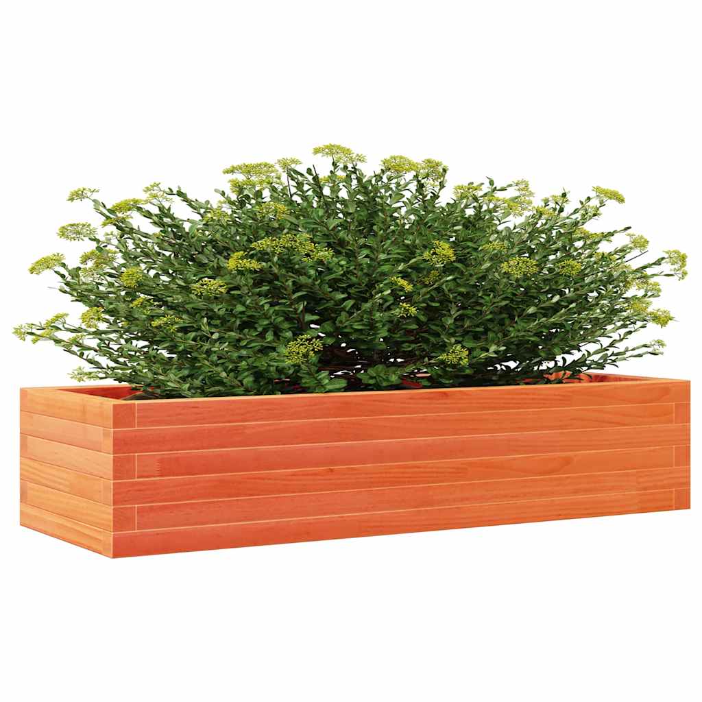 vidaXL Garden Planter Wax Brown 110x40x23 cm Solid Wood Pine 4