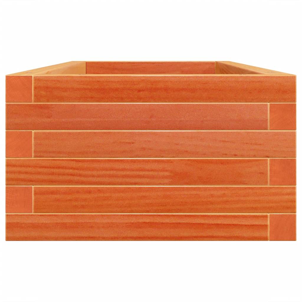 vidaXL Garden Planter Wax Brown 110x40x23 cm Solid Wood Pine 6