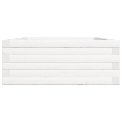 vidaXL Garden Planter White 90x60x23 cm Solid Wood Pine 6