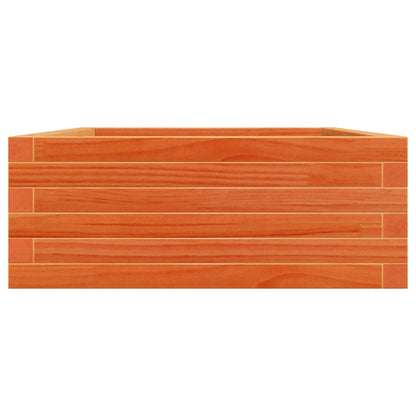 vidaXL Garden Planter Wax Brown 90x60x23 cm Solid Wood Pine 6