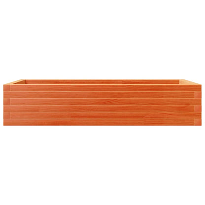 vidaXL Garden Planter Wax Brown 110x60x23 cm Solid Wood Pine 5