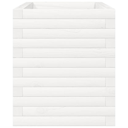 vidaXL Garden Planter White 70x40x45.5 cm Solid Wood Pine 6