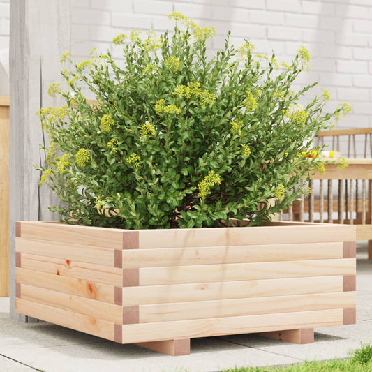 vidaXL Garden Planter 60x60x26,5 cm Solid Wood Pine 1