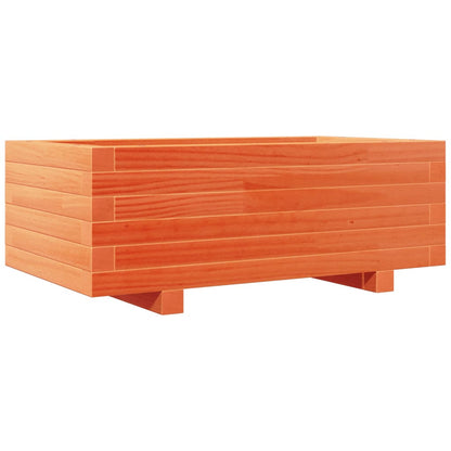 vidaXL Garden Planter Wax Brown 70x40x26.5 cm Solid Wood Pine 2