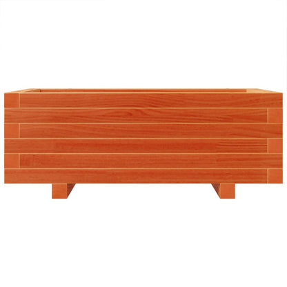 vidaXL Garden Planter Wax Brown 70x40x26.5 cm Solid Wood Pine 5