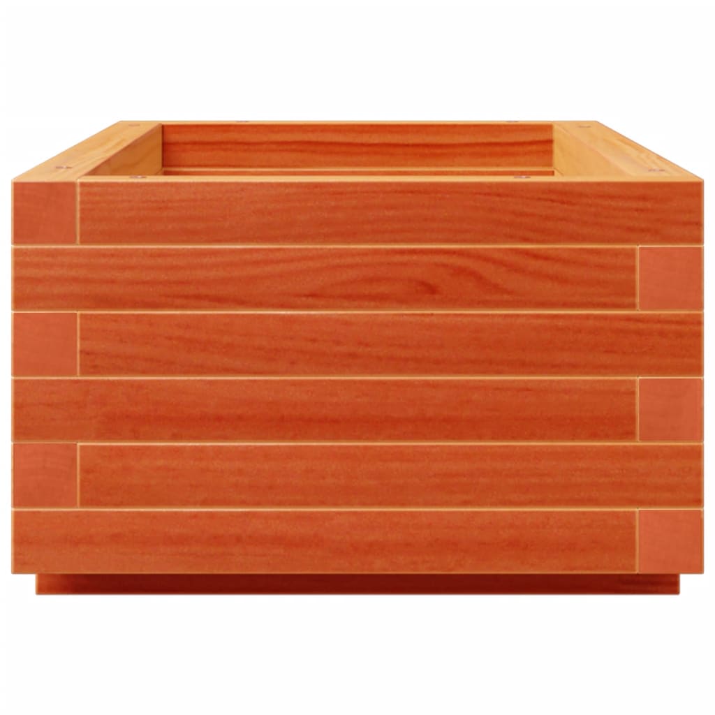 vidaXL Garden Planter Wax Brown 90x40x26,5 cm Solid Wood Pine 6