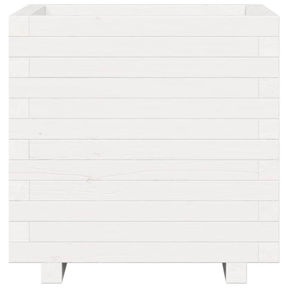 vidaXL Garden Planter White 50x50x49.5 cm Solid Wood Pine 5
