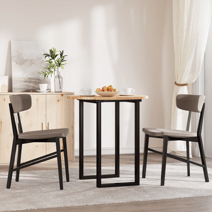 vidaXL Table Top Round Ø70x2 cm Solid Wood Acacia 3