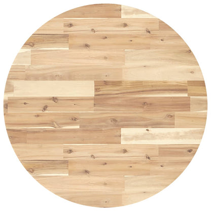 vidaXL Table Top Round Ø70x4 cm Solid Wood Acacia 2