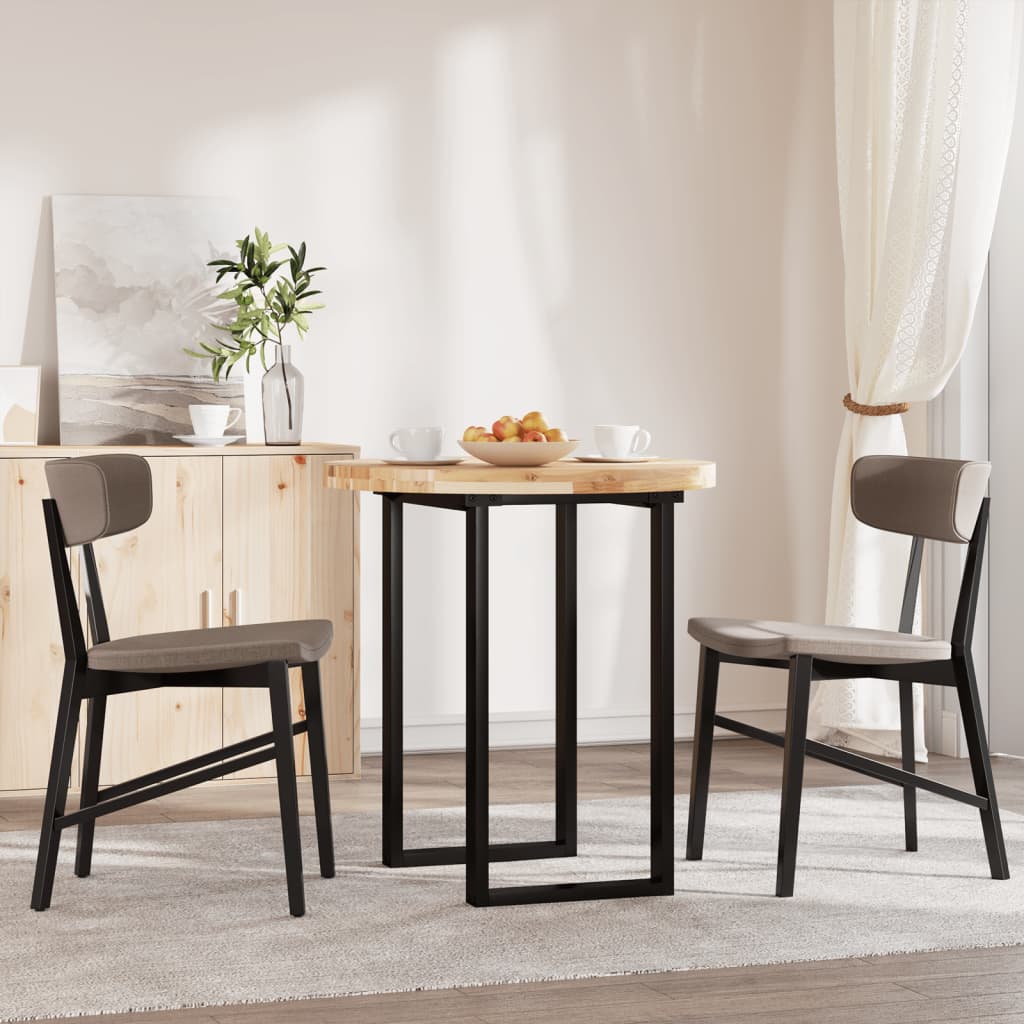 vidaXL Table Top Round Ø70x4 cm Solid Wood Acacia 3