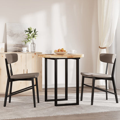 vidaXL Table Top Round Ø70x4 cm Solid Wood Acacia 3