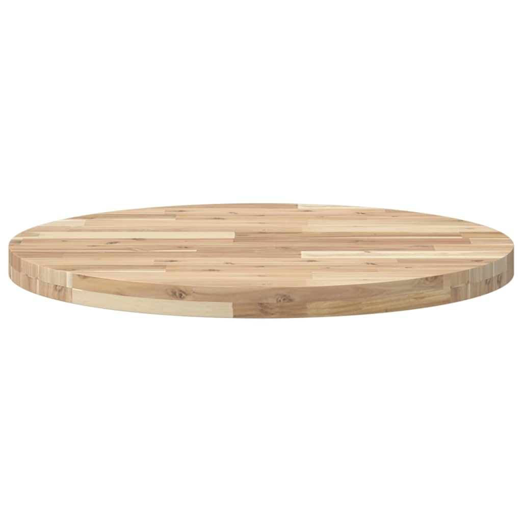 vidaXL Table Top Round Ø70x4 cm Solid Wood Acacia 4