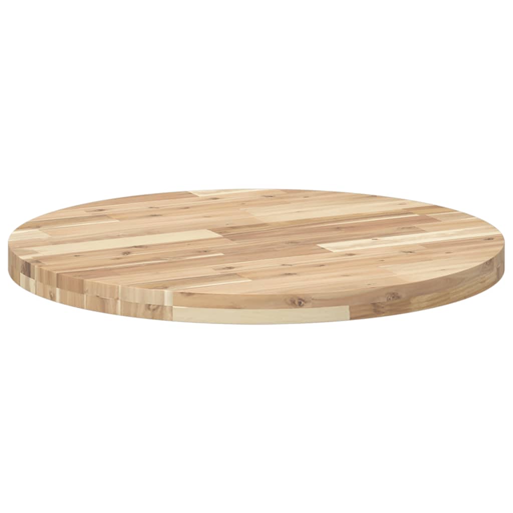 vidaXL Table Top Round Ø70x4 cm Solid Wood Acacia 5