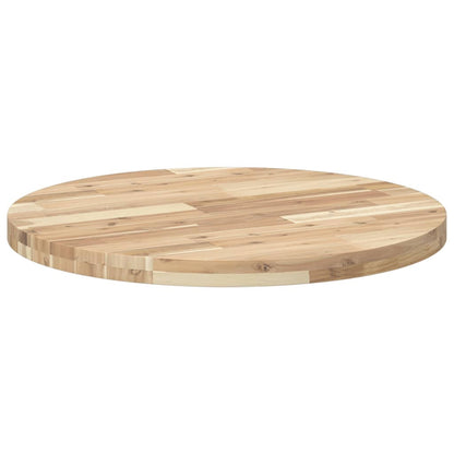 vidaXL Table Top Round Ø70x4 cm Solid Wood Acacia 5