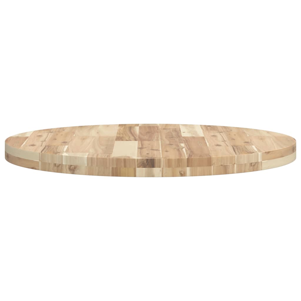 vidaXL Table Top Round Ø70x4 cm Solid Wood Acacia 6