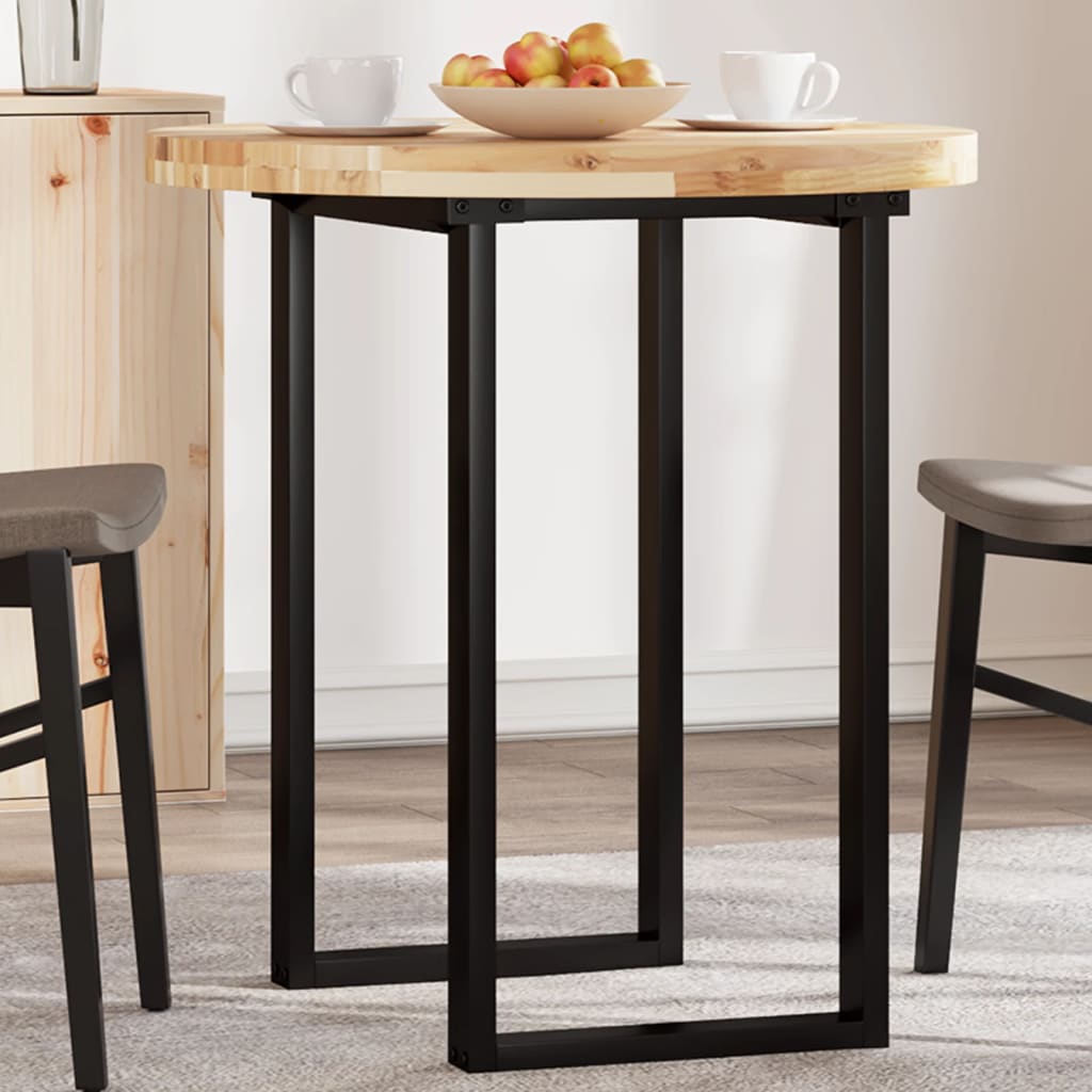 vidaXL Table Top Round Ø70x4 cm Solid Wood Acacia 1