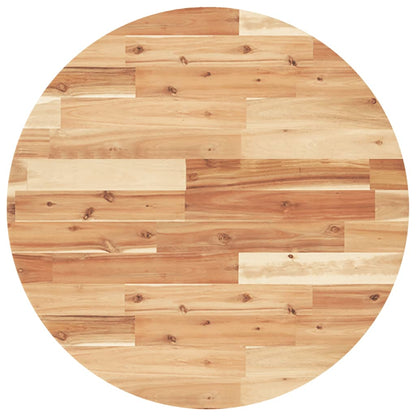 vidaXL Table Top Round Ø70x4 cm Solid Wood Acacia 2