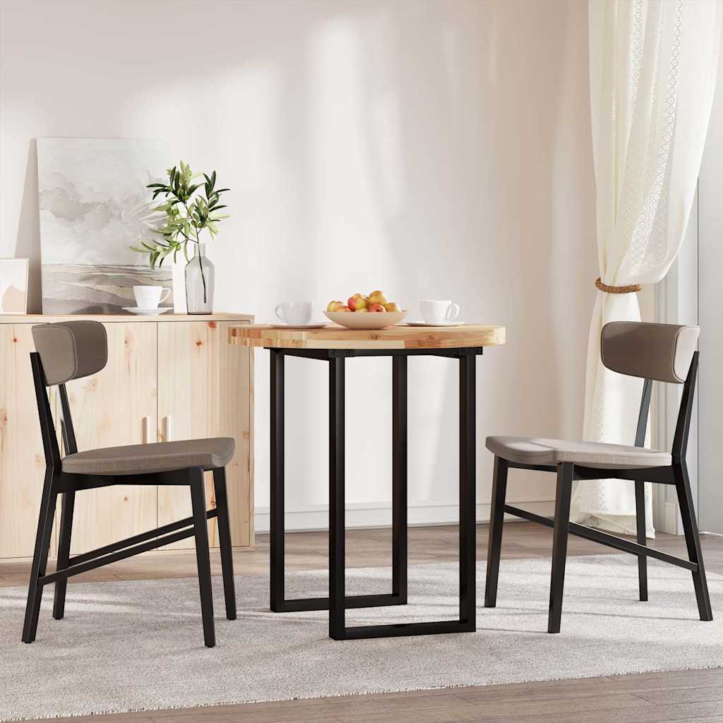 vidaXL Table Top Round Ø70x4 cm Solid Wood Acacia 3