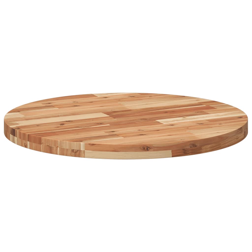 vidaXL Table Top Round Ø70x4 cm Solid Wood Acacia 5