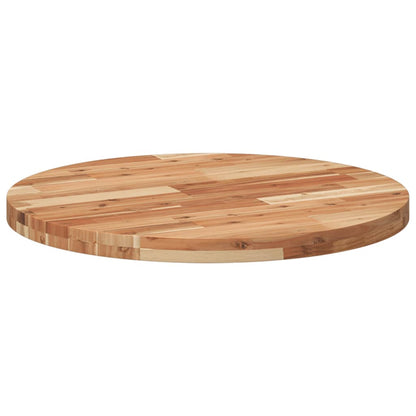 vidaXL Table Top Round Ø70x4 cm Solid Wood Acacia 5