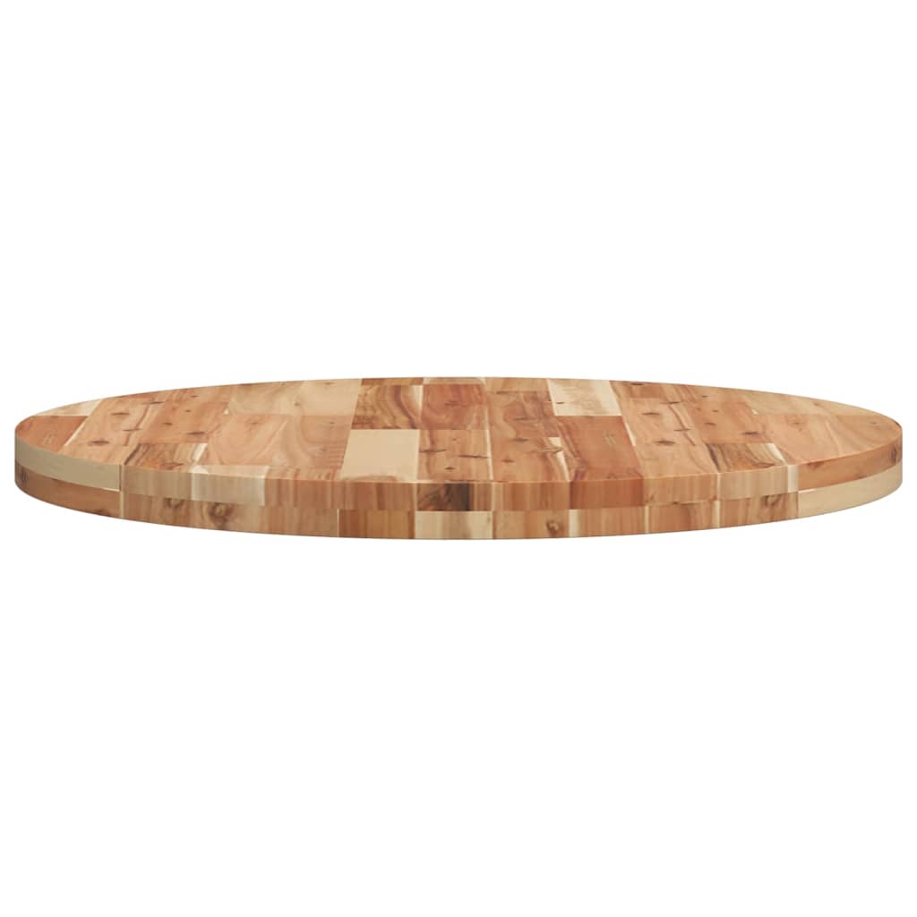 vidaXL Table Top Round Ø70x4 cm Solid Wood Acacia 6