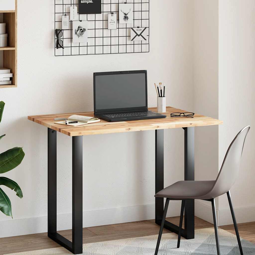 vidaXL Table Top Rectangular 100x70x2 cm Solid Wood Acacia 3