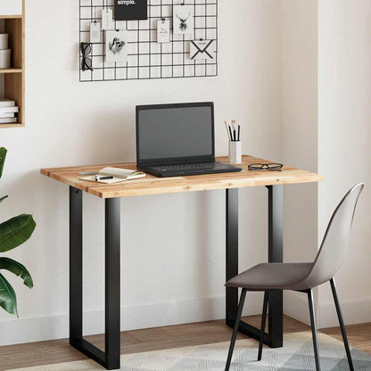vidaXL Table Top Rectangular 100x70x2 cm Solid Wood Acacia 3