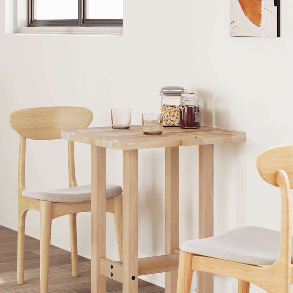 vidaXL Table Top Rectangular 60x50x4 cm Solid Wood Acacia 4