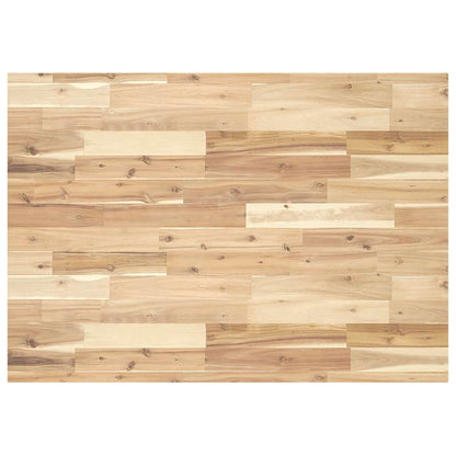 Table Top Rectangular Solid Wood Acacia Natural Height 4 cm 80 cm 70 cm
