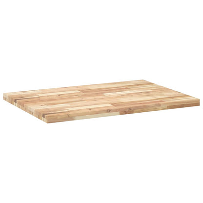 vidaXL Table Top Rectangular 80x70x4 cm Solid Wood Acacia 6