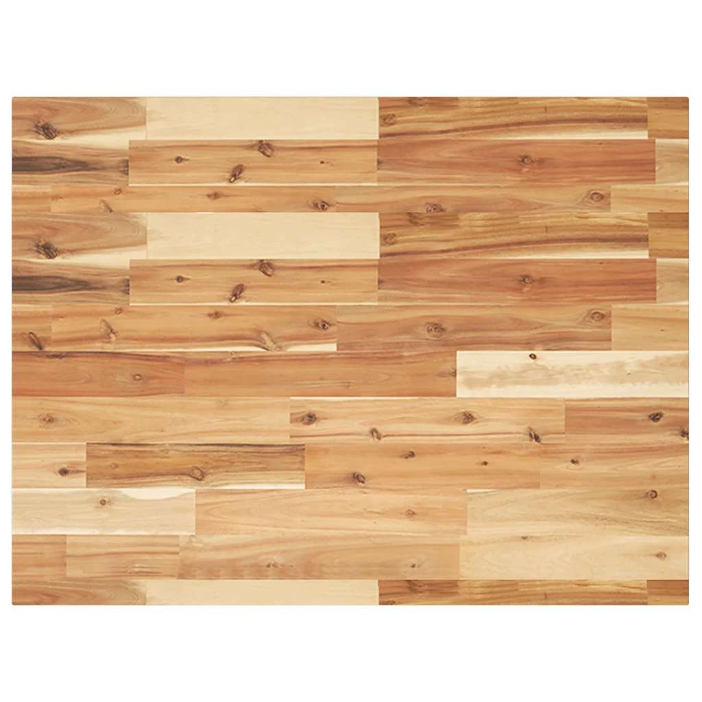 vidaXL Table Top Rectangular 100x60x2 cm Solid Wood Acacia 2
