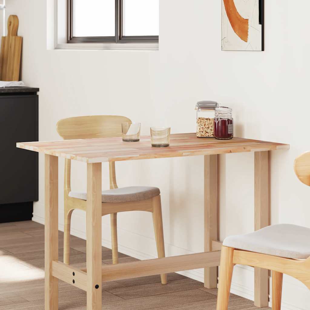 vidaXL Table Top Rectangular 80x70x2 cm Solid Wood Acacia 4