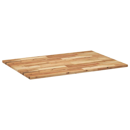 vidaXL Table Top Rectangular 80x70x2 cm Solid Wood Acacia 6