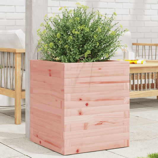 Garden Planter Solid Wood Douglas Stackable Natural Douglas 40 cm 46 cm 40 cm
